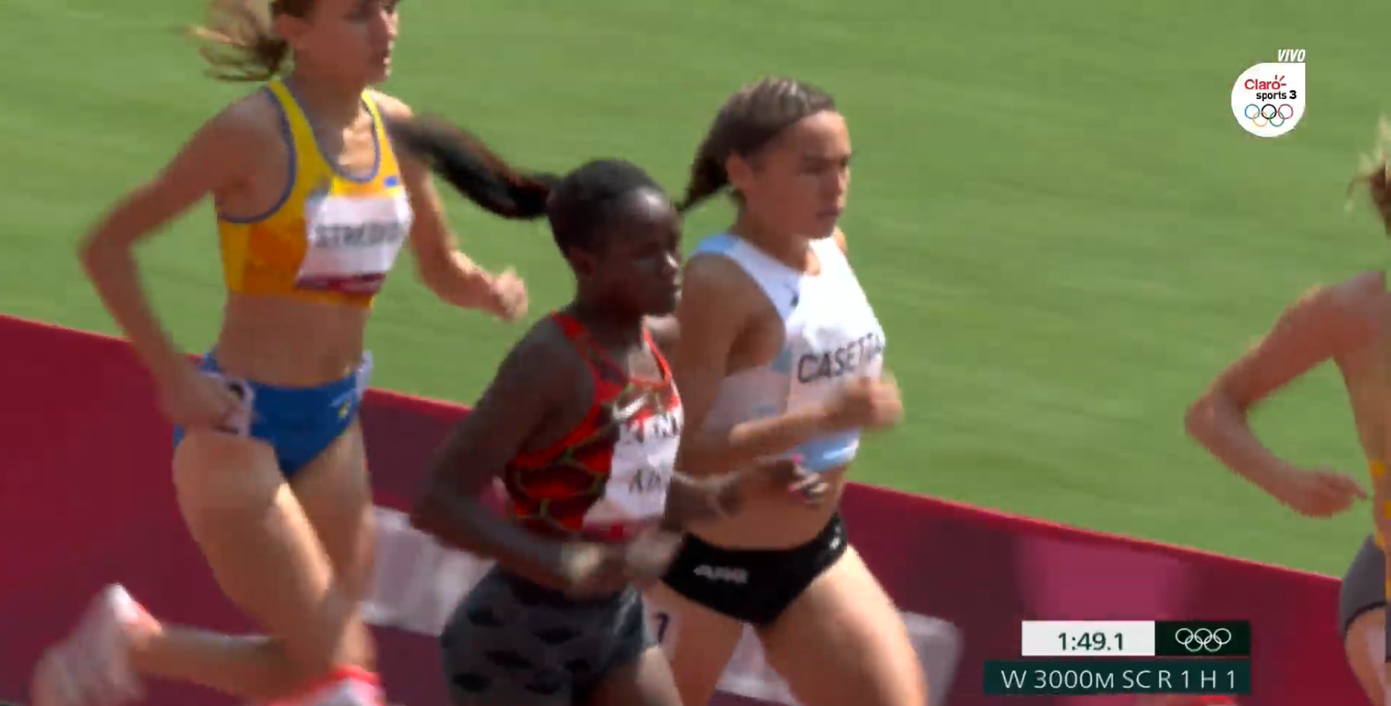 Belen Casetta corrió 3000 metros con obstáculos